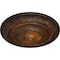 Ekena Millwork Classic Ceiling Medallion (Fits Canopies up to 4 1/8"), Hand-Painted Rust, 13 1/4"OD x 1/2"P CM13CLRUS - alternate 3